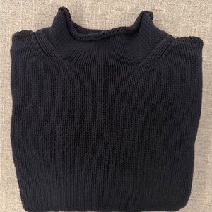 J. Crew Women's Navy Turtleneck Sweater